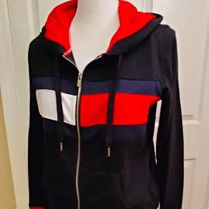 Tommy Hilfiger Women's Full Zip Hoodie S Black